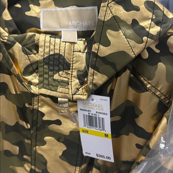 MICHAEL MICHAEL KORS Foil-print Camouflage Jacket NEW $350 - Picture 3 of 3